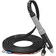 ARCFONY PTM80 CNC Plasma Cutting Torch - Dual Voltage Pilot Arc with Cable 20ft Male Central, For Blow Back Non-HF Pilot Arc Plasma Cutter CUT53N-PRO