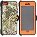 iPhone 6s Case,iPhone 6 Phone Case with Belt Clip&with Screen Protector,Vodico Heavy Duty Defender Camo Silicone Protective Cover+Hard Bumper Shockproof Stand Holster Cases for Men/Women (X Orange)