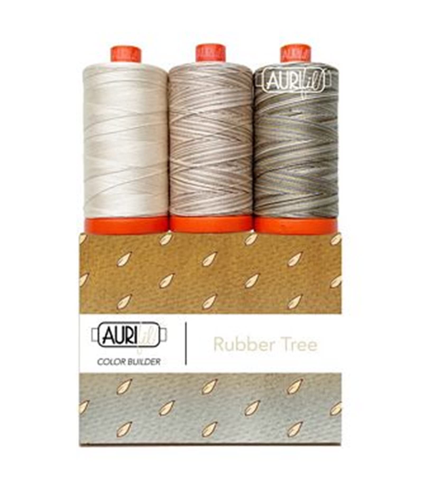 Aurifil 50wt Cotton Color Builder Thread Collection-Rubber Tree — image 1