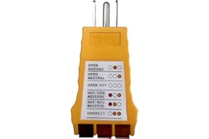 EOHELGRO Outlet Tester, Socket Tester for Standard North American AC Electrical Outlets, Receptacle Tester for Plug Security Test