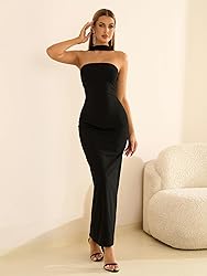 HTZMO Women Elegant Summer Bodycon Maxi Dress
