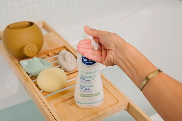 MUSTELA STELATOPIA ECZEMA-PRONE SKIN CLEANSING GEL – BABY FACE & BODY WASH WITH NATURAL AVOCADO & SUNFLOWER OIL – FRAGRANCE-FREE & TEAR FREE – 16.9 FL. OZ.