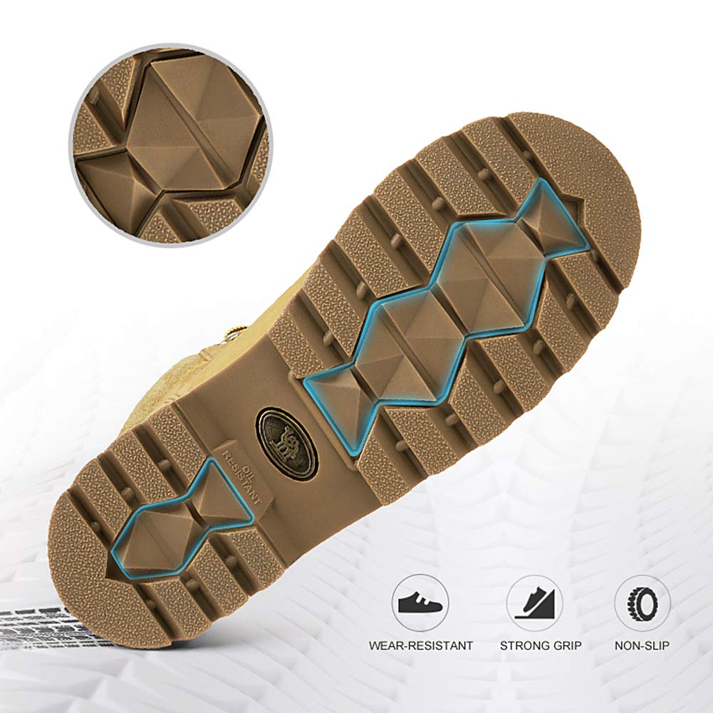 CAMEL CROWN Women Work Boots Genuine Leather 6\