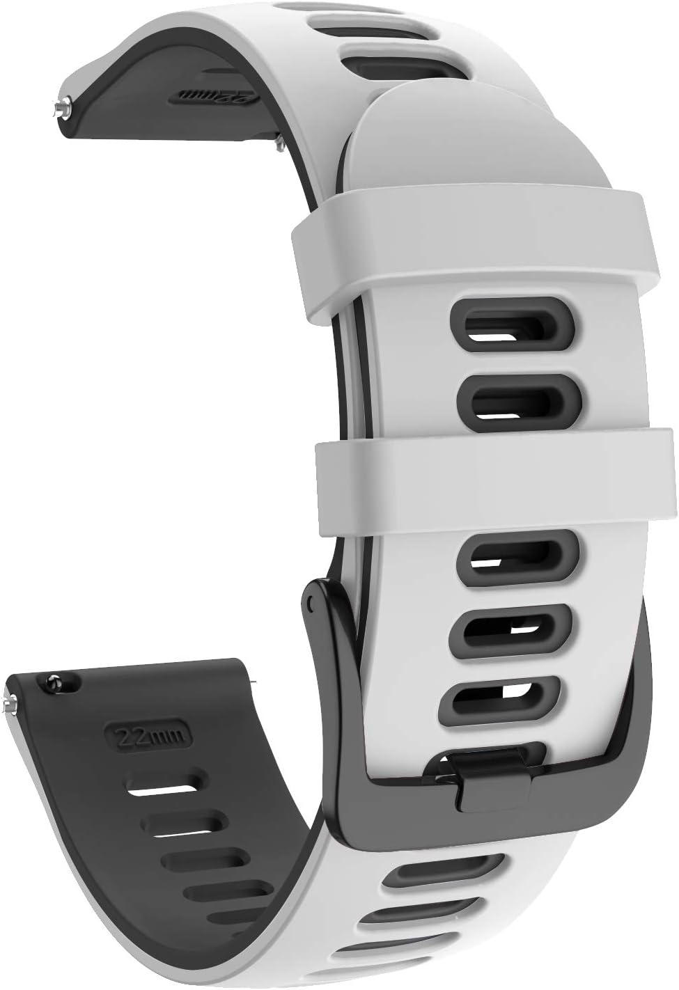 ISABAKE Strap for Garmin Vivoactive 4, Venu 2-22mm Silicone Quick Release Band for Forerunner 255/Forerunner 265 Music/Venu 3