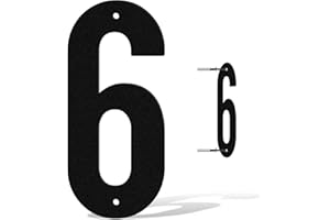 useNumber-3,4,5,6,7,8 Inch House Numbers for Outside,Unique Metal Address Numbers for House,Weatherproof Outdoor House Number