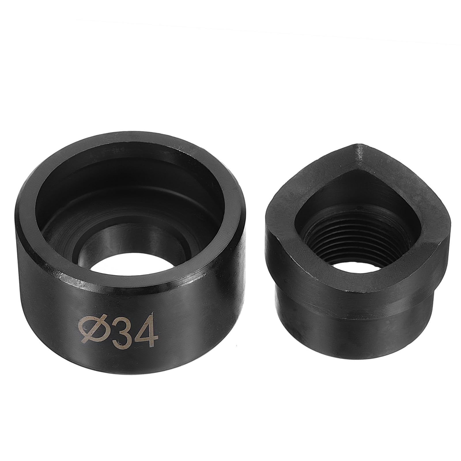 uxcell Conduit Punch and Die 34mm Chrome Steel Manual Knockout Punch Conduit Hole Cutter Set for Hydraulic Knock Out Driver