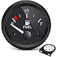 BLLYOGU 2" Fuel Level Gauge,12V Fuel Tank Meter E-1/2-F Pointer Meter 240-33ohm for Car RV Yacht Boat Motorcycle