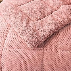 KASENTEX Luxury Plush Sherpa Comforter, Cozy Ultra
