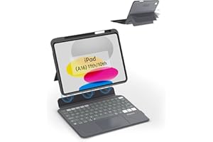 EIP Magnetix Keyboard Case for iPad (A16) 11th/10th Generation (2025/2022), with Patented Stylus Shortcuts, Protective, Adjus