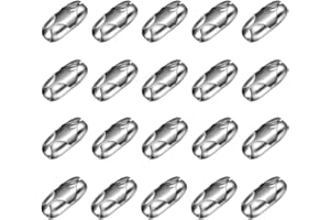 Jinyuanchao 100 Pcs Replacement Vertical Roman Roller Blind Ball Chain Connector Clips, Beaded Ball Chain Connector