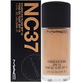 MAC Studio Fix Fluid Foundation SPF5, NC37, Clean, 1 Fl Oz (103522)