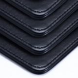 Luxylei Black PU Leather Restaurant Bill Holder Magnetic Closure Menu Holder view 5