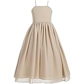 Criss Cross Chiffon Formal Flower Girl Dresses Junior Bridesmaid Dress Reception Dress