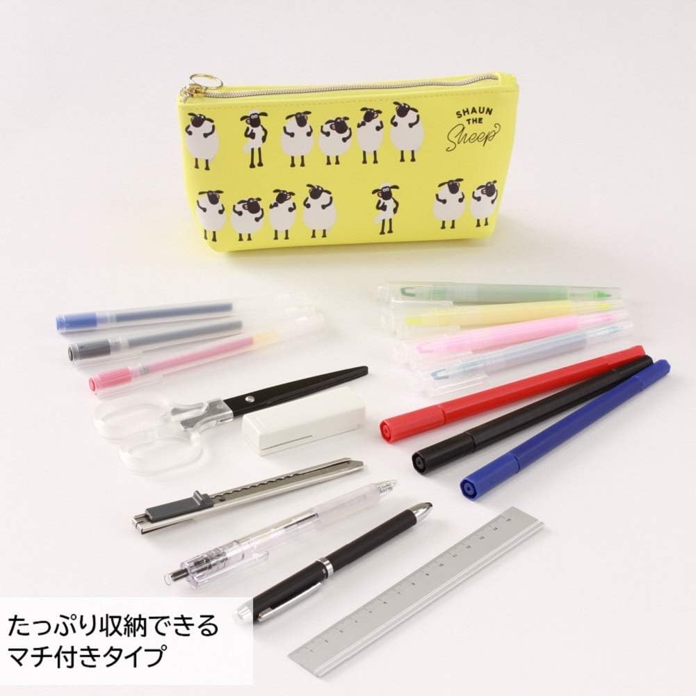 Amazon 学研ステイフル ひつじのショーン ペンケース ポーチ ペンポーチ イエロー H 文房具 オフィス用品 文房具 オフィス用品