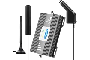 BOSURU Cell Phone Booster for RV Car Truck Vehicle Cell Booster for RV Cell Phone Signal Booster Truck Car Verizon T Mobile AT&T Car Signal Booster Truck RV Car Cell Signal Booster RV 4G LTE 5G Band 13/12/17