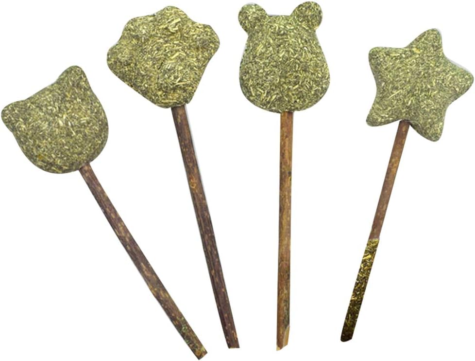 POPETPOP 4pcs Interactive Cat Toys Catnip Stick Cat Lick