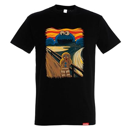 The Cookie Muncher T-Shirt – Cookie Monster - Muppets – 100% Baumwolle - Hochwertiger Siebdruck.