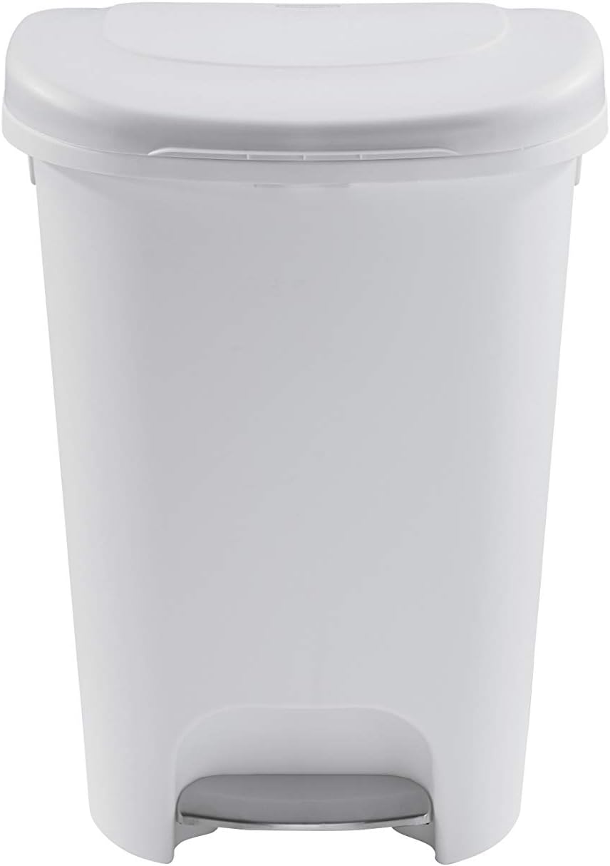 Rubbermaid NEW 2019 VERSION Step-On Lid Trash Can for Home, Kitchen, and Bathroom Garbage, 13 Gallon, Black: Home & Kitchen