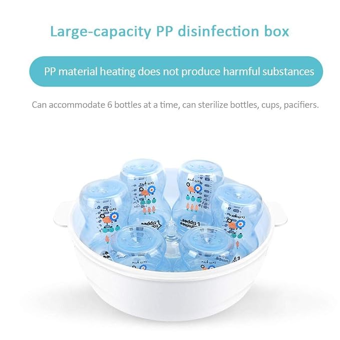Morningtime Esterilizador de Biberones de Vapor de Microondas para ...