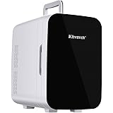 Kinverch Mini Fridge Electric Cooler and Warmer(10L/11Can) :110v AC/12V DC Portable Thermoelectric System,For Car/Home/Kichen/Junket/Outdoor for frinds/parents/yourself (Blue, 10L) (Black, 10L)