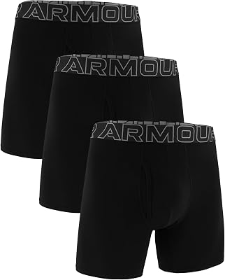 , Paquete de 3 calzoncillos tipo bóxer de algodón para hombre, tiro de 15 cm, ultrasuaves, comodidad durante todo el día., Small