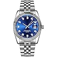 SENRUD Men's Classic Design Analog Quartz Watches Fashion Business Watch Stainless Steel Waterproof Date Casual Wrist Watch for Men