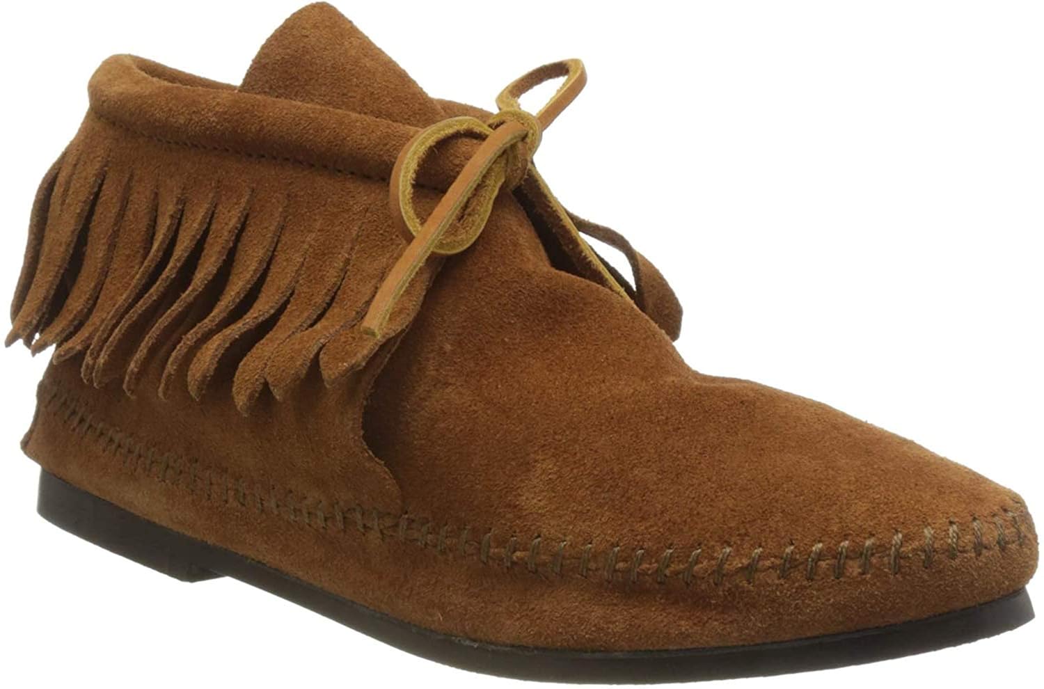 hard sole moccasin boots