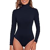 Kindcall Women Long Sleeve Turtleneck Bodysuit Shirts 2025 Fashion Going Out Tops