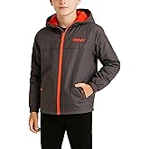 DKNY Boys Fleece Jacket - Water and Wind Resistant Polar Fleece Lined Boys Windbreaker Jacket - Cozy Outerwear Kids Jackets