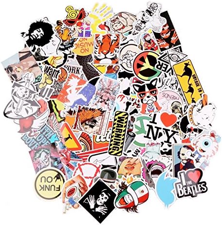 meowtastic Laptop Stickers, 100 pcs, for Macbook and PC, Car Motorcycle Bicycle Skateboard Luggage Vinyl Sticker Graffiti, Luggage Decals Bumper Stickers, by