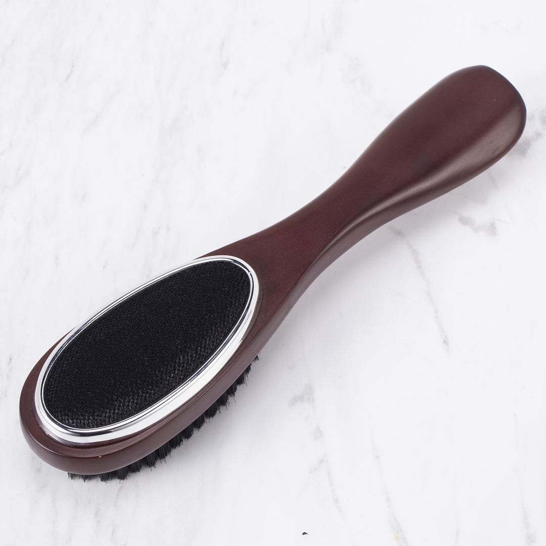 3 in 1 Wooden Clothes Brush,Shoes Horn & lint Remover (Clothes Brush 3 in 1 Mahagany)
