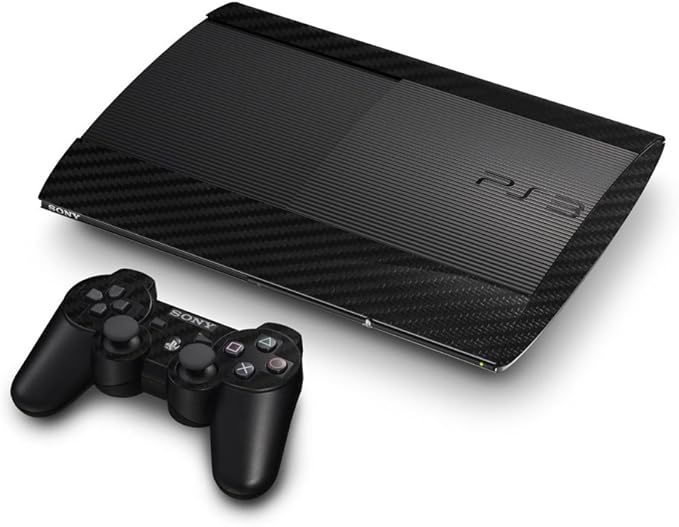 Amazon Com 3d Carbon Fiber Black Air Release Vinyl Decal Faceplate Mod Skin Kit For Sony Playstation 3 Super Slim Console By System Skins Video Games