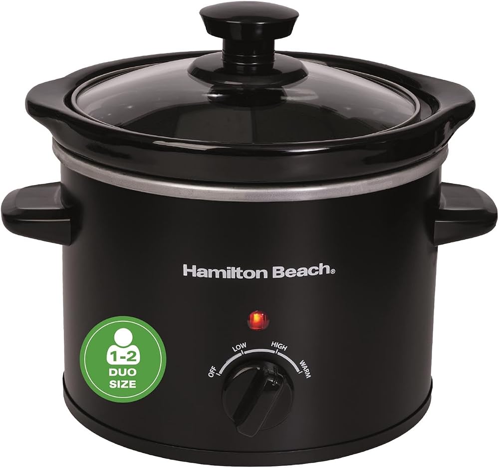 Hamilton Beach Mighty Mini 1.8L Slow Cooker 90W 3 Heat Settings HBSC020B