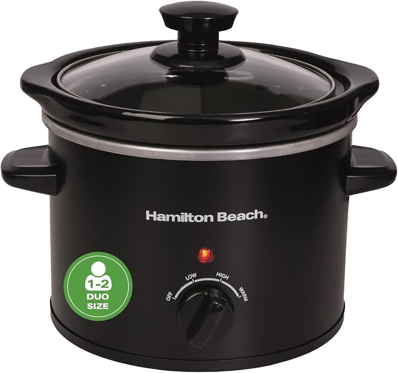 Hamilton Beach Mighty Mini 1.8L Slow Cooker 90W 3 Heat Settings HBSC020B