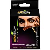 Temporary Professional Henna Hair Tint Kit with Extra Brush, Copper Brown | Natural Plant Based, No Ammonia, Vegan Formula, 30 Applications, Easy to Apply, Fade-Resistant Color, Professional Quality.