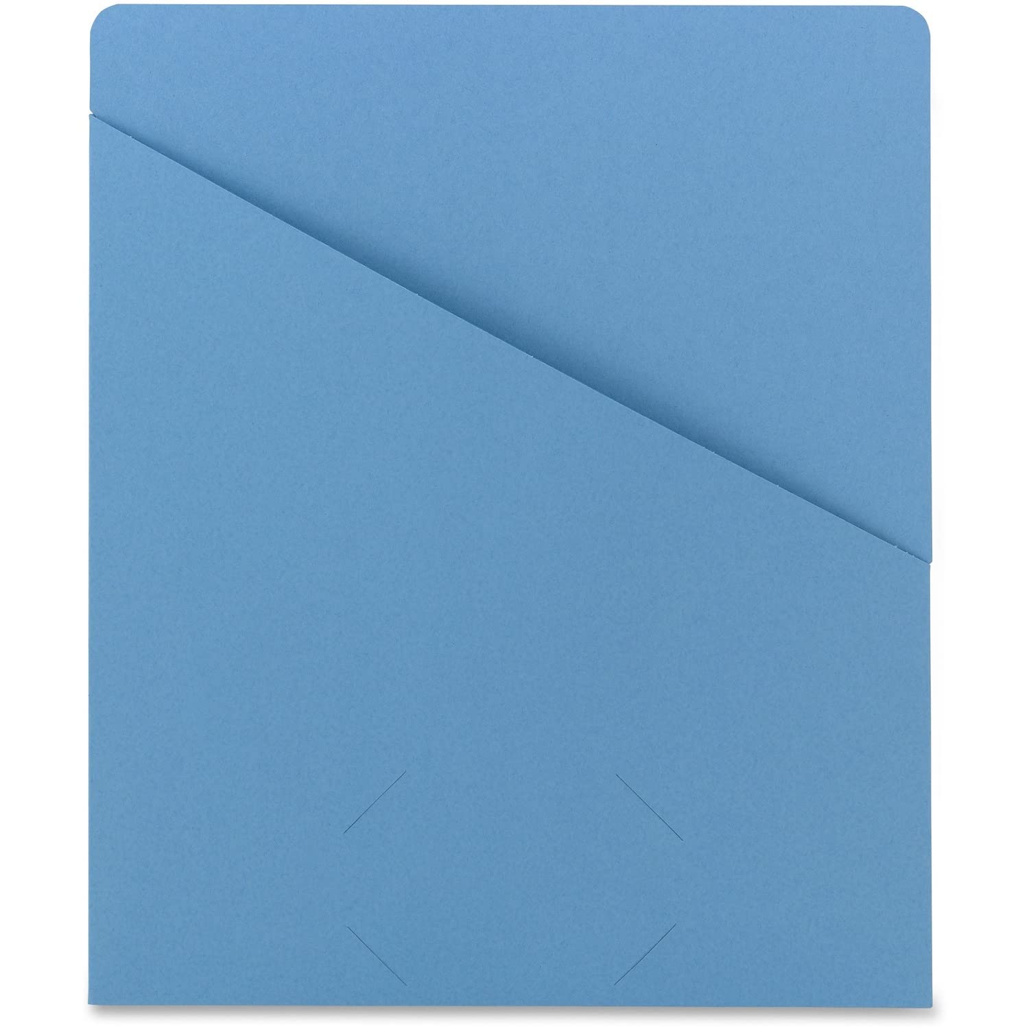 Smead Organized Up Slash File Jacket, Letter Size, Blue, 25 per Pack (75431)