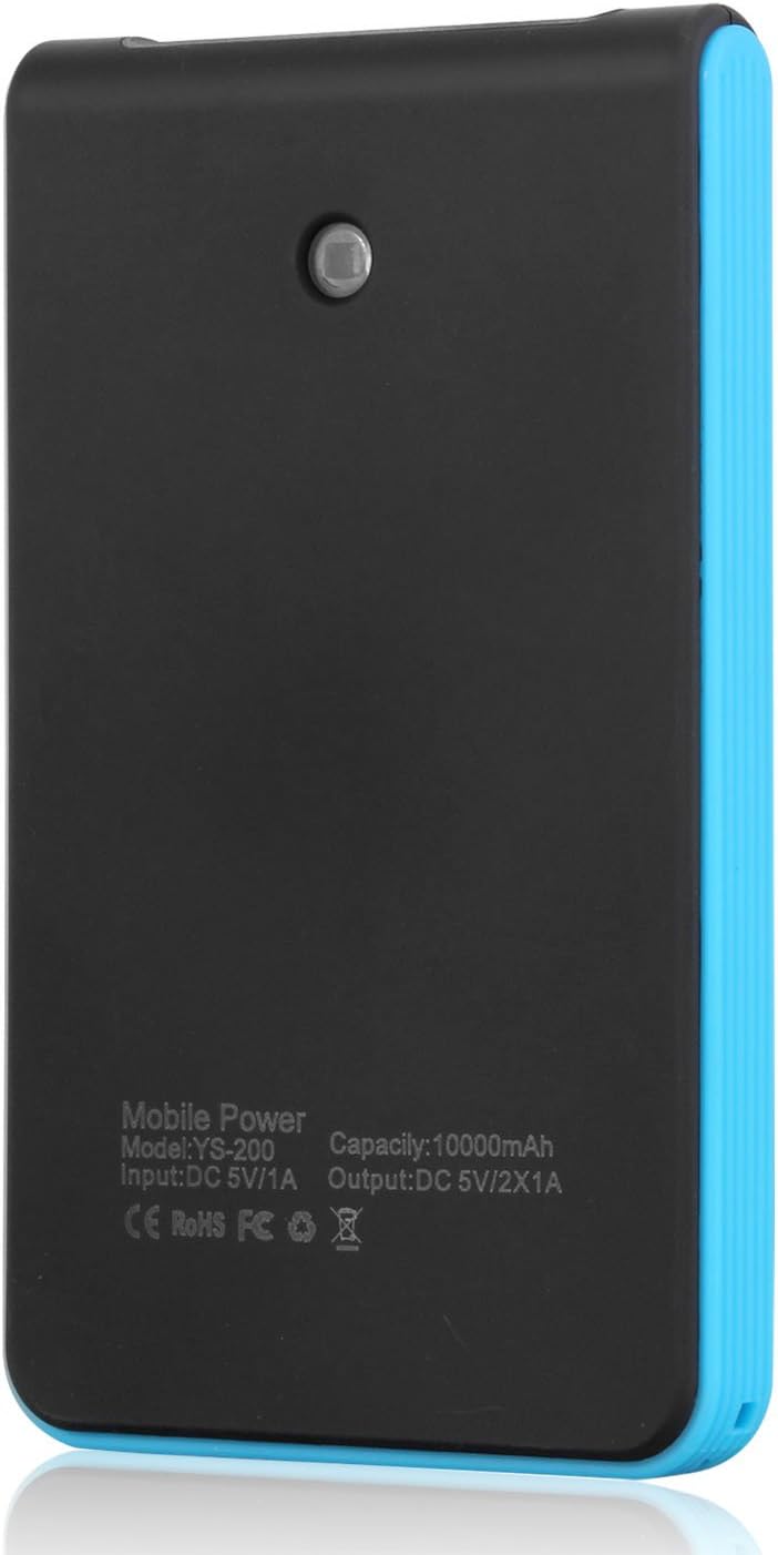 CYSPSZ Power Bank 10000mah Double USB Output With Portable and Convenient Solar Charging Treasure (Blue)