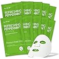 GLAM UP Sheet Mask Refreshing Peppermint (10 sheets) - Calming, Pore Tightening