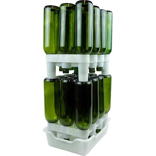 FASTFERMENT 12-Bottle Drying Rack Tray| Bottle Drying Tree