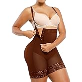 SHAPELLX Tummy Control Shapewear Faja Colombianas Side Zipper Body Shaper Plus Size Postpartum Bodysuit With Butt Lift