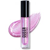 Queen Cosmetics Diamond Shimmery High Shine Lip Gloss, 0.5 Fl Oz - Hydrating, Long Lasting &amp; Paraben Free Moisturizing Lip Gloss with White Pearl Shimmer Finish (Moon Stone)