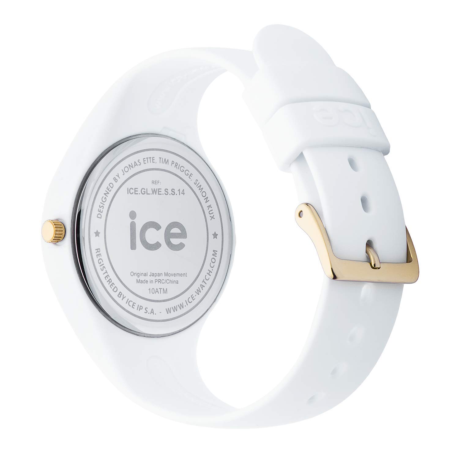 Ice-Watch - ICE glam White - Weiße DamenUhr mit Silikonarmband