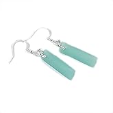 Sea Glass Dangle Earrings - Beach Glass Jewelry - Ocean Gifts for Women - Sea Green Drop Earrings - Valentines Day Gifts for Women
