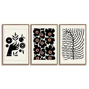signwin 3 Piece Framed Canvas Wall Art Illustration...