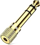POSUGEAR 6.35mm 1/4 Male to 3.5mm 1/8 Female Stereo