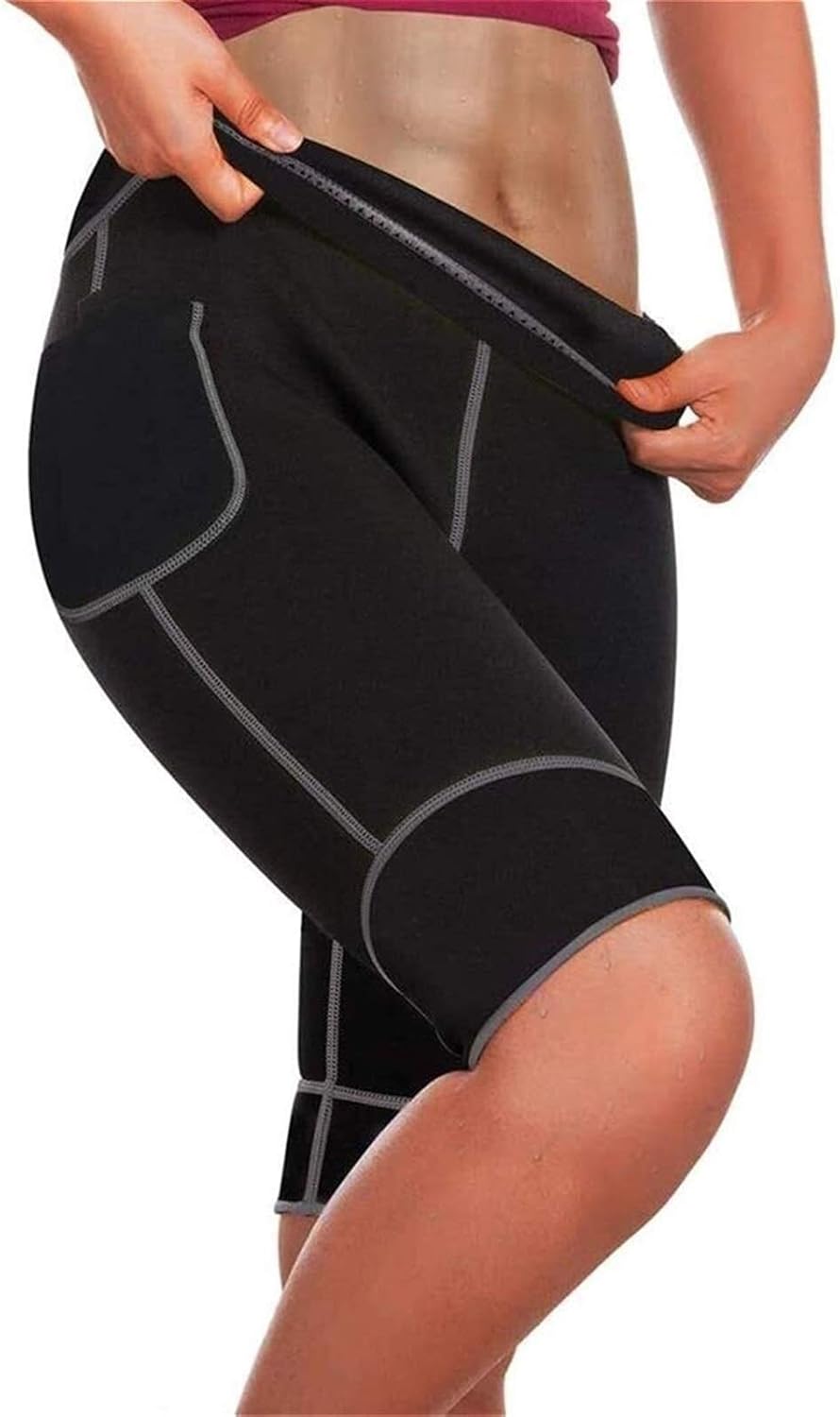 Pantaloni Sauna Dimagranti KUMAYES Per Donna - Termici, Neoprene, Per Fitness E Sudorazione - Foto 6