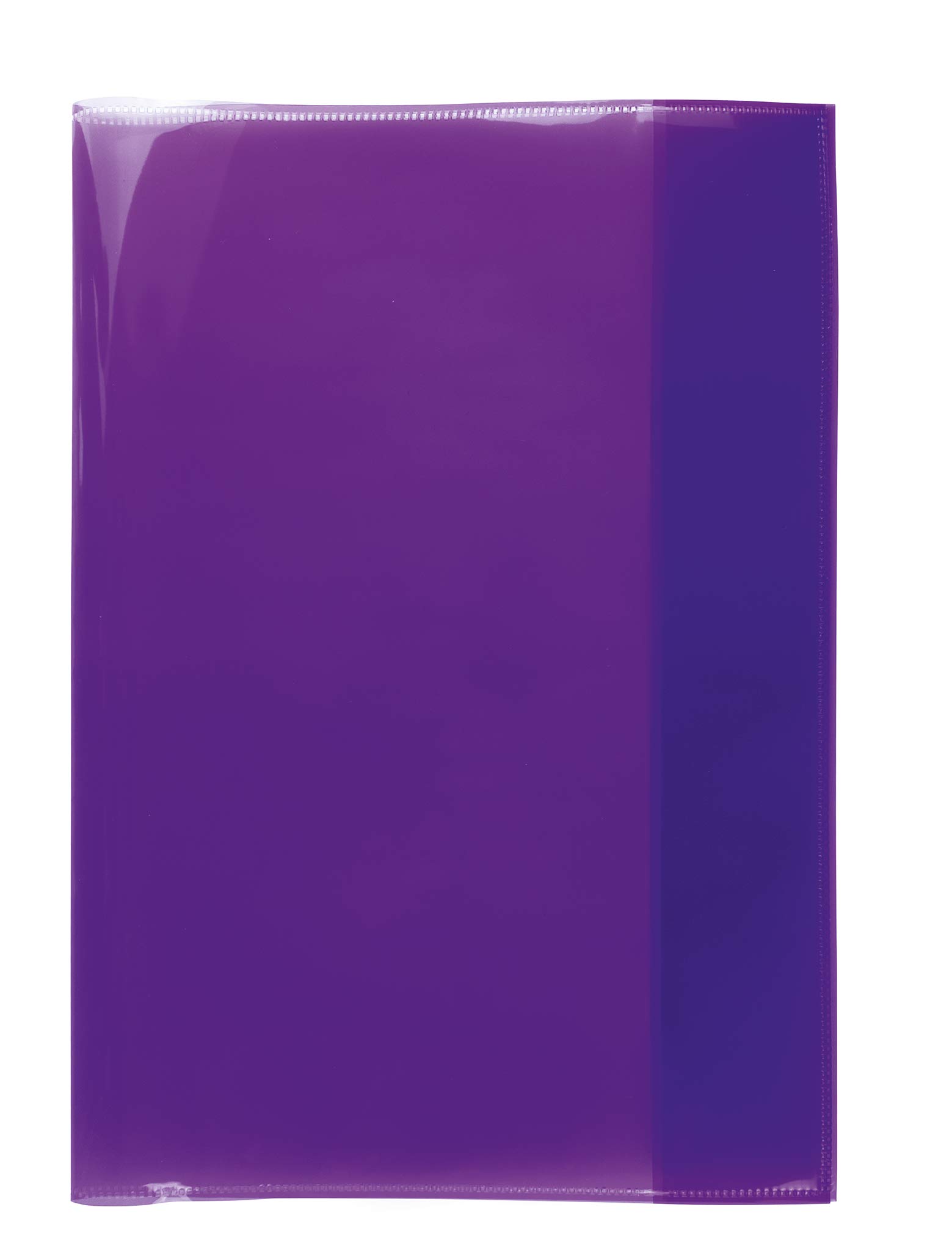 HERMA 19608 Notebook Covers A4 Transparent Purple Pack of 10 Exercise Book Covers Made of Durable, Wipe-Clean & Extra Thick Polypropylene Film, Transparent Notebook Cover Set for School Notebooks, โ image 1