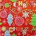 Red and Green Christmas Wrapping Paper - Christmas Themed Gift Wrap - Merry Christmas Wrapping Paper - Holiday Wrapping Paper Bundle - 6 Rolls Bulk