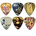 Creanoso Famous Guitar Picks (12-Pack)- Premium Music Gifts & Guitar Accessories for Musicians Gift – Medium Gauge Celluloid – Great Guitar Tool for Muscle Bound Musicians.