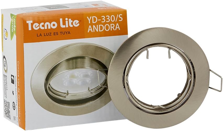 Lámpara de Interior para Empotrar, color Satinado Tecnolite YD330/S